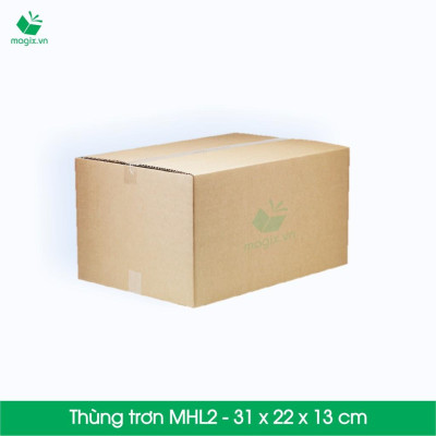 20 Thùng hộp carton - Mã MHL2 - Kích thước 31x22x13 (cm)