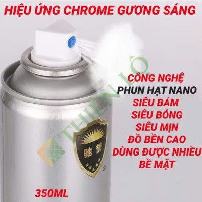 Chai Sơn xịt mạ crôm xịt như mới hàng chịu nhiệt tốt bền màu 