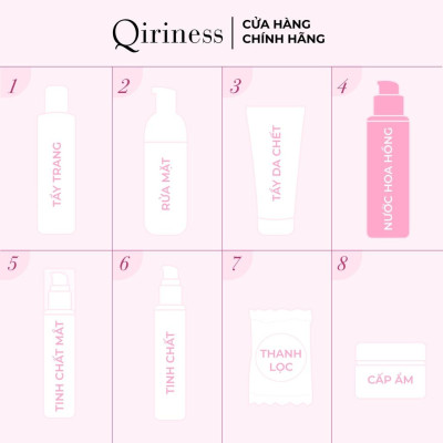 Dung dịch cân bằng làm sáng và đều màu da, mờ thâm nám chứa AHA Qiriness Radiance Activating Treament Lotion 200ml