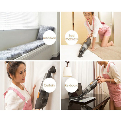 Máy Hút Bụi Mini Cầm Tay Deerma DX115C Công Suất 600W, Lực Hút Mạnh 16000Pa - Hàng Nhập Khẩu