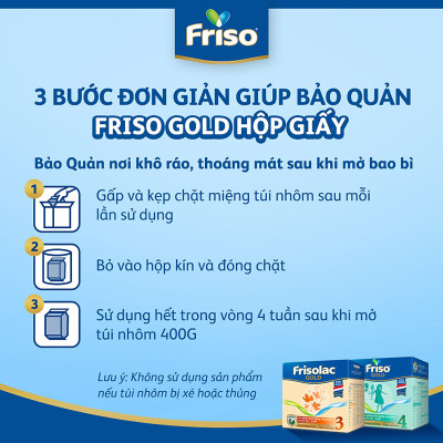 Hộp giấy 2 Kg Friso Gold 4 (2-6 tuổi)