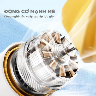 Quạt Phản Lực Cầm Tay Kachi MK406 – Pin 4000mAh, Gió Mạnh Gấp 1.5 Lần - Hàng chính hãng