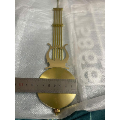 Phụ kiện lắc đồng hồ treo tường cao cấp – Cây lắc hợp kim mạ vàng bóng, dùng cho đồng hồ gỗ lũa, đồng hồ cổ