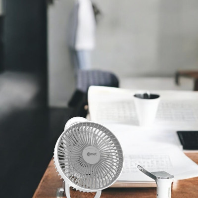 Quạt Sạc Tích Điện COMET CRF1606 treo tường, để bàn siêu tiện lợi Hàng Chính Hãng 