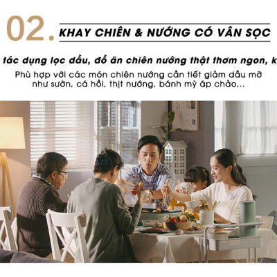 Nồi Điện Đa Năng, Nồi Lẩu Nướng Đa Năng BEAR SUBE004 3 Khay Rời Dung Tích 4L, Công Suất 1200W - Hàng Chính Hãng