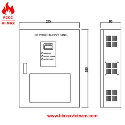 Tủ nguồn DC 24V 5A hi max HR6023