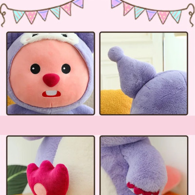Thú nhồi bông Loopy cosplay - Size 35cm đến 85cm - Quà tặng gấu bông loopy nhân vật hoạt hình cute - Gối ôm mềm mại cho bé.