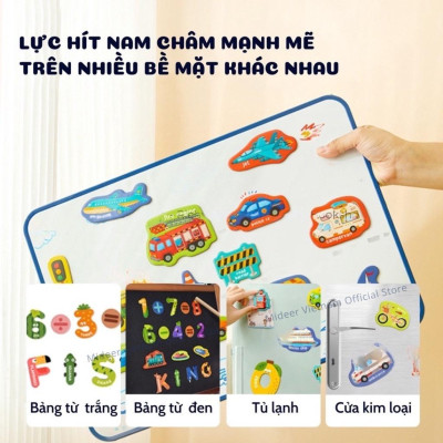 Bảng chữ cái tiếng anh và bảng số nam châm  cho bé Mideer Letter Magnets - Number Magnets, Đồ chơi giáo dục cho bé 1 2 3
