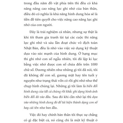 Rèn Luyện Siêu Trí Nhớ Bằng Hình Ảnh