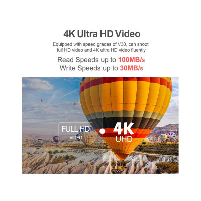 Thẻ nhớ tốc độ cao Netac P500 64GB Thẻ TF Thẻ Micro SD U3 V30 100MB / S  Máy ảnh Camera hành trình Micro SD