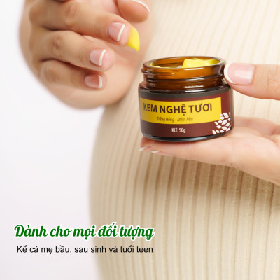 Bộ làm sạch và dưỡng trắng da mặt Wonmom (1 sữa rửa mặt hữu cơ+ 1 kem nghệ tươi)