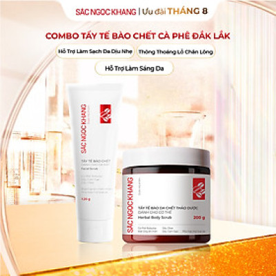 Combo Tẩy Tế Bào Chết Da Mặt 120g và Body 200g