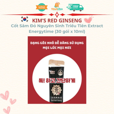 Cốt Sâm Đỏ Nguyên Sinh Triều Tiên Kim