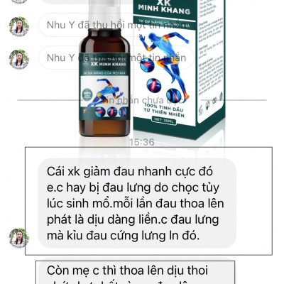 Tinh Dầu Thảo Dược Xương Khớp Minh Khang