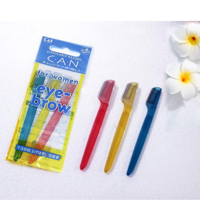 Dao Cạo Lông Mày Nữ Lưỡi Ngắn Thép Không Gỉ Kai Disposable Razor 4186
