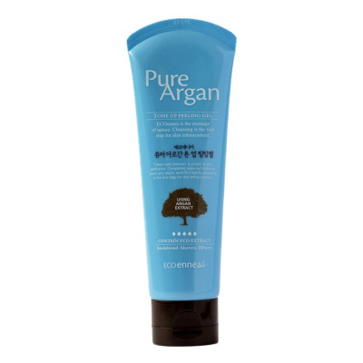 Tẩy da chết thảo dược Pure Argan Tone Up Peeling Gel Hàn Quốc 120ml + Móc khóa
