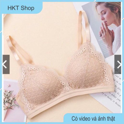 Áo Lót Ren Hoa BaBy Không Gọng Đệm Mỏng, Siêu Thông Thoáng AL33