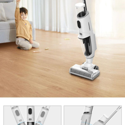Máy hút bụi lau nhà airbot iClean Pro tích hợp tự động giặt Dẻ, 3 công việc trong 1, hút và lau chuyên sâu, hàng chính hãng