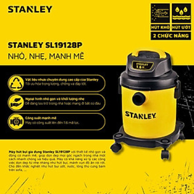 MÁY HÚT BỤI GIA DỤNG 2 CHỨC NĂNG 9L STANLEY SL19128P 1.6 PEAK HP-HÀNG CHÍNH HÃNG