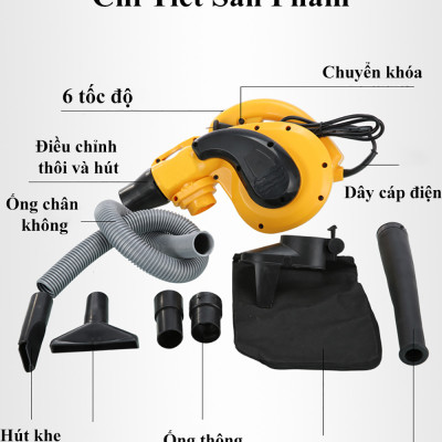 Máy Thổi Hút Bụi  Cầm Tay ABG Công Suất Lớn 1050W Máy Vừa Thổi Vừa Hút Công Nghiệp  Đa Năng Ứng Dụng Nhiều Trong Các Xưởng Mộc, Vệ Sinh Máy Móc (GIAO MÀU NGẪU NHIÊN) – Hàng Chính Hãng