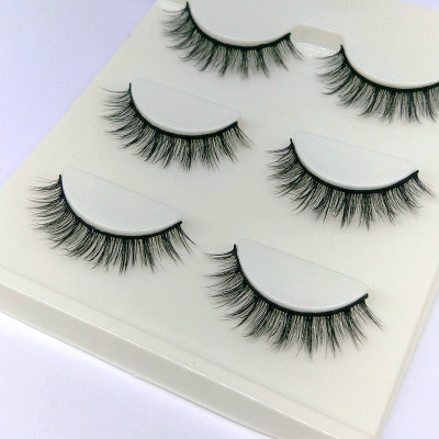 Lông mi giả lông chồn 3 Fashion Eyelashes 3 Faux-Cils 3D 1 bộ 3 cặp