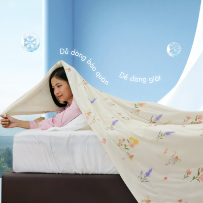 [CHĂN HÈ MÁT LẠNH] Mền lạnh I Cool Advance NIN House NM8032 2mx2m2 | Chăn chần bông Ice Silk, Chăn điều hoà nhiều độ