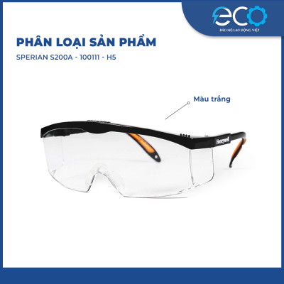 Kính bảo hộ chống bụi, Chống tia UV Sperian S200A cản bụi khi đi ngoài đường