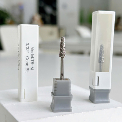 Đầu Mài Chân Móng Úp T5-M Titan Đúc Đặc, Mài Khóe Da, Dũa Tròn Culticle Khóe Móng Bột Nhanh Mạnh Size M, Không Nóng, Đầu Mài Mỹ USA  Làm Nail Nữ Women