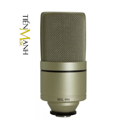 MXL 990 Mic Condenser Thu Âm Phòng Studio, Micro Vocal Biểu Diễn Chuyên Nghiệp Microphone Recording Kit Cardioid MXL990 Hàng Chính Hãng