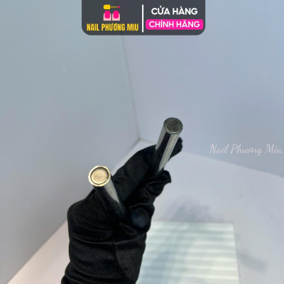 Nam Châm Mắt Mèo Gậy Tròn Dài Hai Đầu Siêu Mạnh 15cm, Trụ Dài Tôn Ngộ Không Tạo Hiệu Ứng Mắt Mèo, Chất Liệu Kim Loại Dễ Cầm Cho Thợ Làm Nail