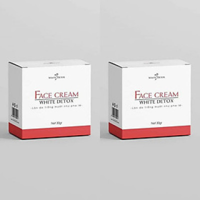 2  Hộp Face Cream White Detox