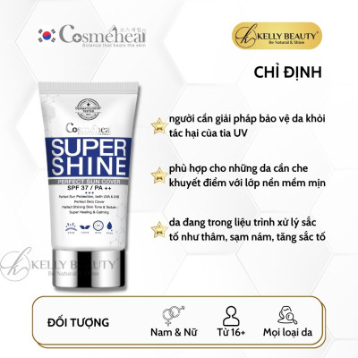 Kem Nền Che Khuyết Điểm Perfect Sun Cover Cosmeheal - Nâng Tone, Dưỡng Trắng, Bảo Vệ Da | Kelly Beauty