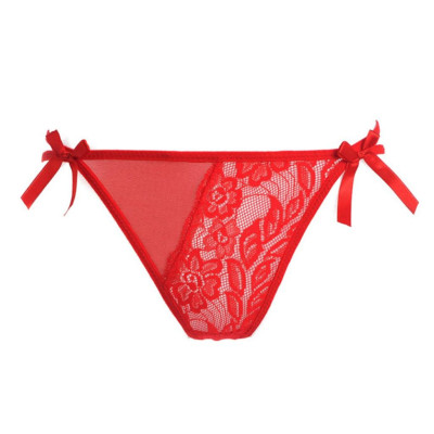 Quần lót nữ lọt khe xẻ dáy - Quần chíp ren nữ - Đỏ