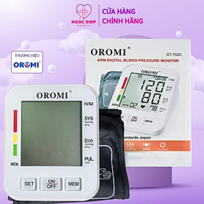 Máy đo huyết áp điện tử bắp tay OROMI GT-702C - Nhập khẩu chính hãng - Bảo hành 3 năm