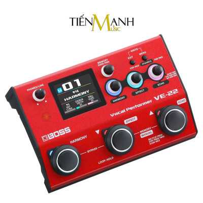 Bàn Đạp Phơ Bộ Hiệu Ứng Vocal Harmonist Boss VE22 - Tạo Tiếng Bè, Vang Vọng Và Chỉnh Tone, Giọng Cho Ca Sĩ VE-22