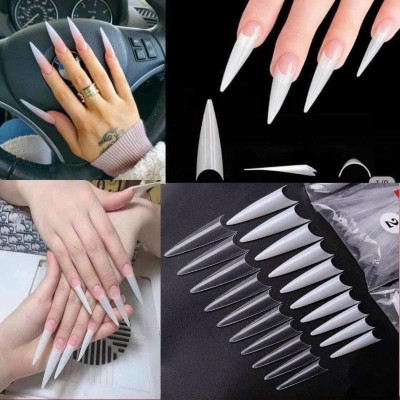 Túi Móng Nối Típ Hàn Quốc 500 Chiếc Nhiều Form Chuẩn Đẹp Làm Nail, 10 Size Nhựa Siêu Dẻo, Màu Đục Trong Tự Nhiên Cho Nàng Nữ
