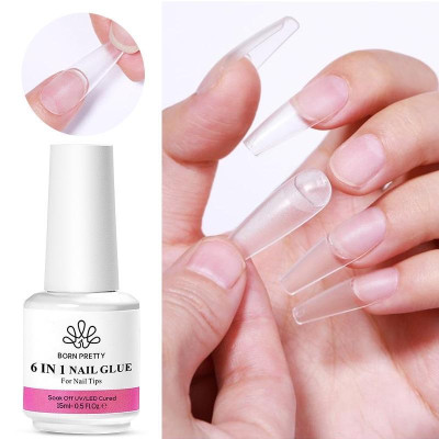 [Cao Cấp] Sơn Gel 6 Trong 1 Born Pretty Chai 15ml Gel Dán Nối Dài Móng Tay, Base 6in1 Liên Kết, Top Loang Màu Sơn Gel Nối Móng Tay Nữ Women
