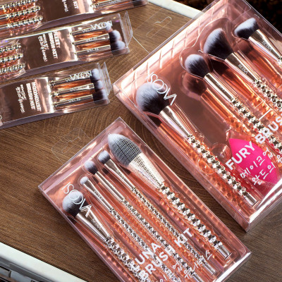 SC04 - BỘ KIT 5 CỌ CƠ BẢN VACOSI, PHIÊN BẢN GOLDEN DRAGON - LUNA THE FACE & EYES BRUSH KIT, 5PCS