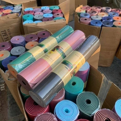 Thảm Tập Yoga Định Tuyến và loại trơn TPE Chống Trượt 6mm và 8mm