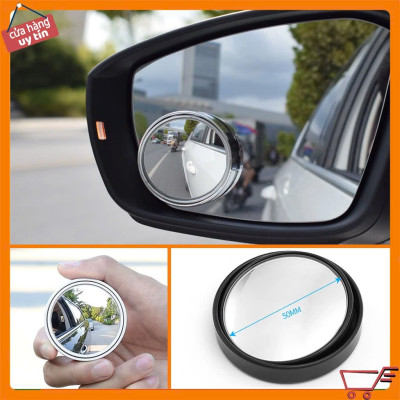 Bộ 2 Gương Cầu Lồi Ô Tô Xoay 360 Độ Có Viền Xóa Điểm Mù Hiệu Quả – Loại Tốt