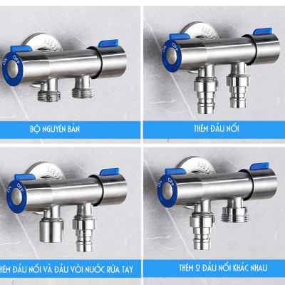 ĐẦU NỐI CHUYỂN ĐỔI THÀNH VÒI RỬA TAY – INOX 304