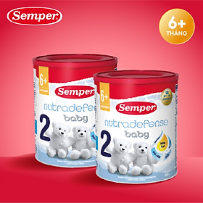 Combo 2 Sữa bột công thức Semper Nutradefense Baby 2 400g/hộp
