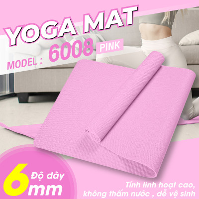 Thảm Tập Yoga 6MM cao cấp , chống trượt TPE, thảm Tập Gym và Yoga Chuyên Nghiệp