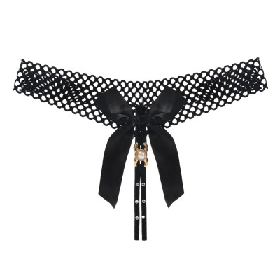 Quần lót lọt khe cạp lỗ hở đáy gắn nơ to quyến rũ