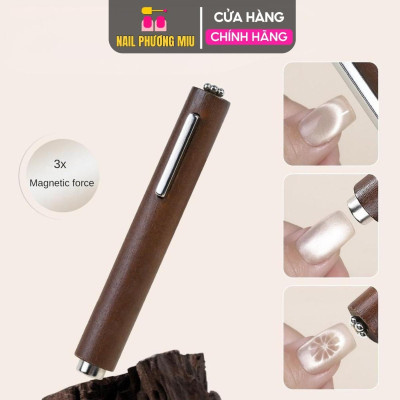 Combo Sơn Gel Mắt Mèo Cực Quang QINGYOU Và Nam Châm 3in1 Cán Gỗ Cao Cấp Siêu Từ Tính Đẩy Hiệu ứNg Mắt Mèo tráng gương Làm Nail Siêu Sáng Hot Nữ Women