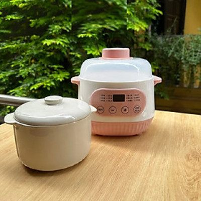 Nồi Nấu Cháo Chậm, Chưng Yến Dung Tích 1L Có Thể Hầm Xương, Nấu Cách Thủy Đa Năng Cho Gia Đình - Giao màu ngẫu nhiên - Hàng Chính Hãng