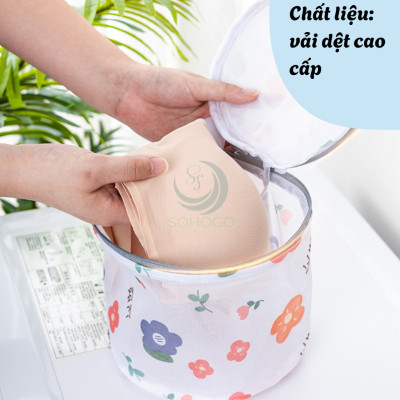 TÚI LƯỚI GIẶT ĐỒ ĐA NĂNG MẪU HOA – 2 LỚP LƯỚI TỔ ONG CAO CẤP TÚI GIẶT ĐỒ MẪU HOA ĐÁNG YÊU – LƯỚI DÀY 2 LỚP