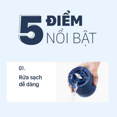 Máy xay sinh tố cầm tay tích hợp tạo ga nhãn hiệu Morphy Richards MR9801 - Dung tích cối xay: 260ml - HÀNG NHẬP KHẨU