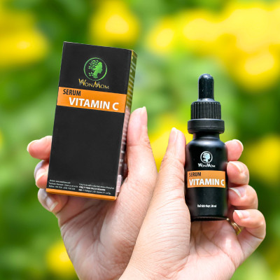 Bộ làm sạch và dưỡng trắng, đánh bay sạm nám da mặt Wonmom ( 1 sữa rửa mặt + 1 serum vitamin C )