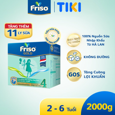 Sữa Bột Friso Gold 4 Hộp Giấy 2KG